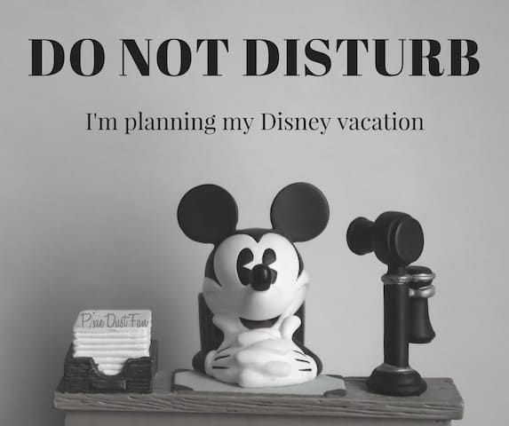 Do not disturb I'm planning my Disney Vacation