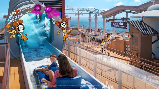 Aqua Mouse Water Slide on Disney Cruise