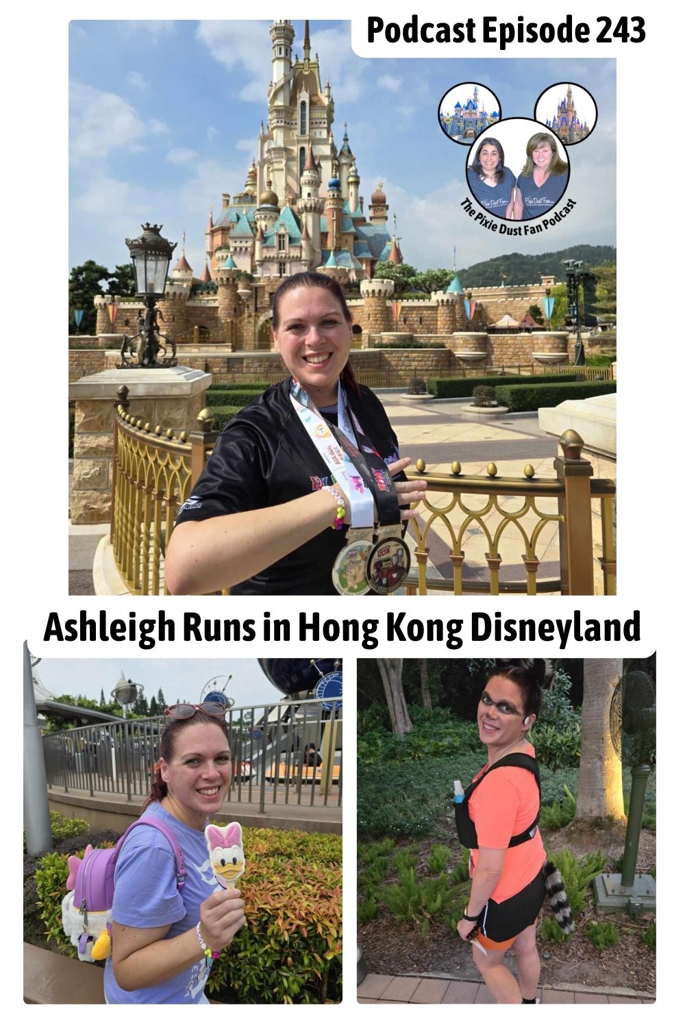 Ashleigh Runs in Hong Kong Disneyland PIN