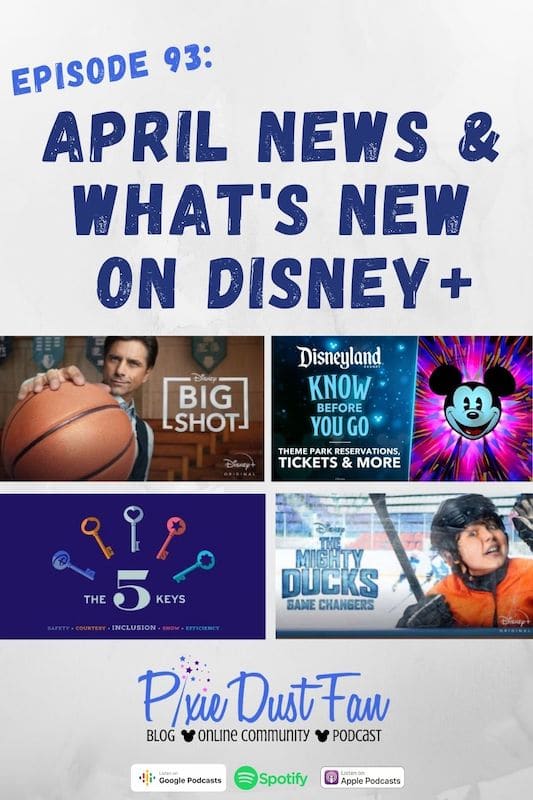 Podcast 93 – April News and What\'s New on Disney+