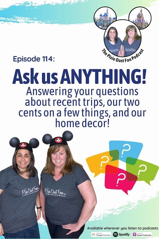 Podcast 114 – Answering your questions about our recent trips, opinions and our home decor!