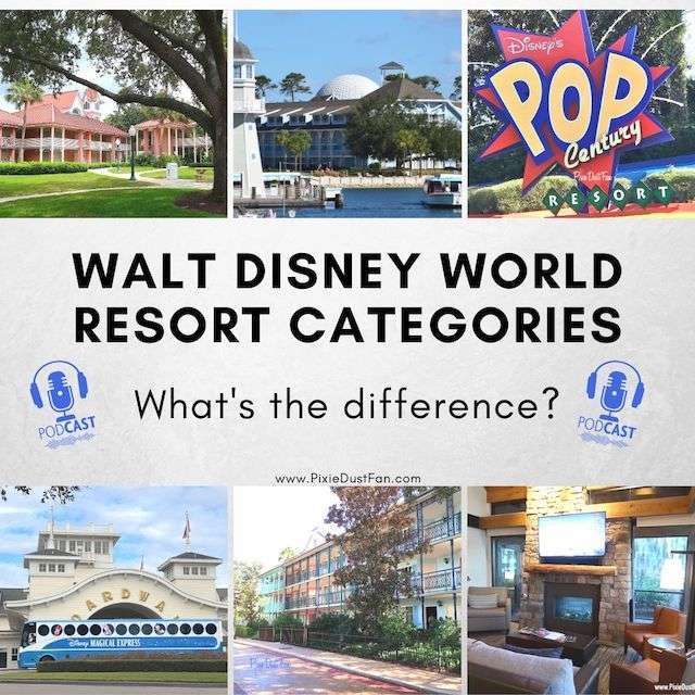 Podcast 52 – Walt Disney World Resort Categories – What’s The Difference?