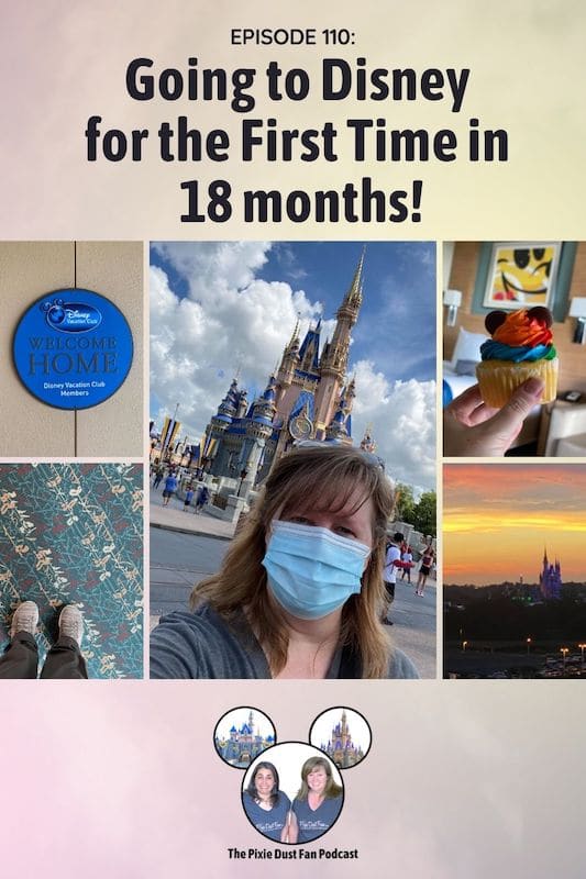 Podcast 110 – Traveling to Walt Disney World, the first time in 18 months