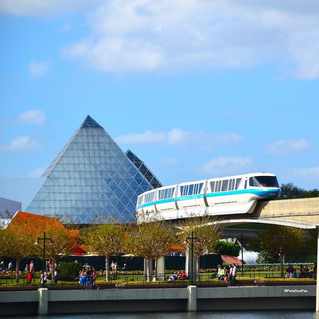 Where does the monorail go in Walt Disney World?