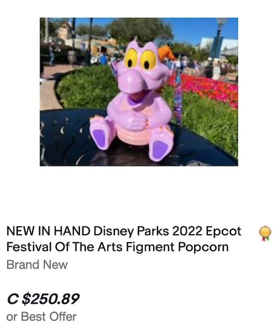 Figment Popcorn Bucket