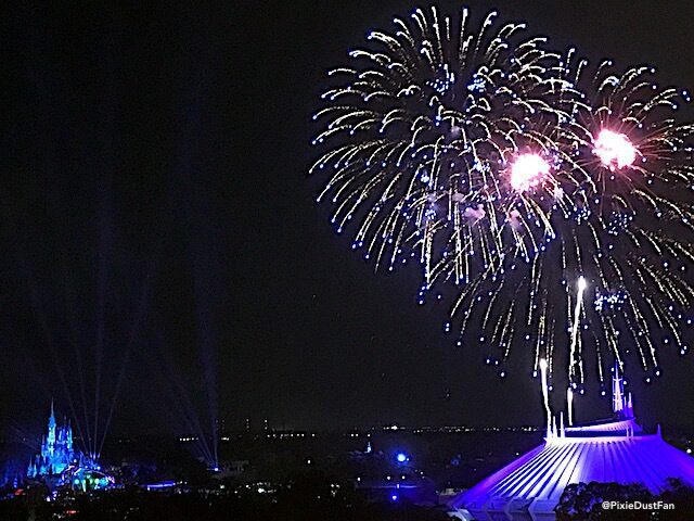 Fireworks from the Contemporary Resort