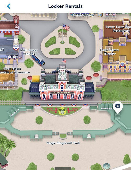 Magic Kingdom Map Locker Rental