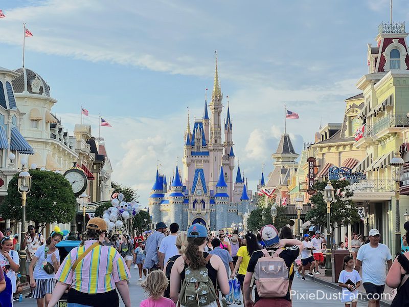 Magic Kingdom Walking Down Main Street