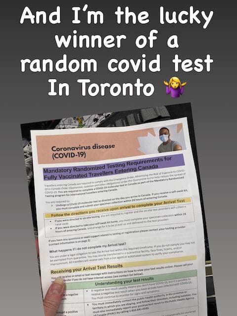 Random covid test