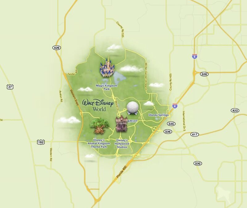 What is the zip code for Walt Disney World Resort?