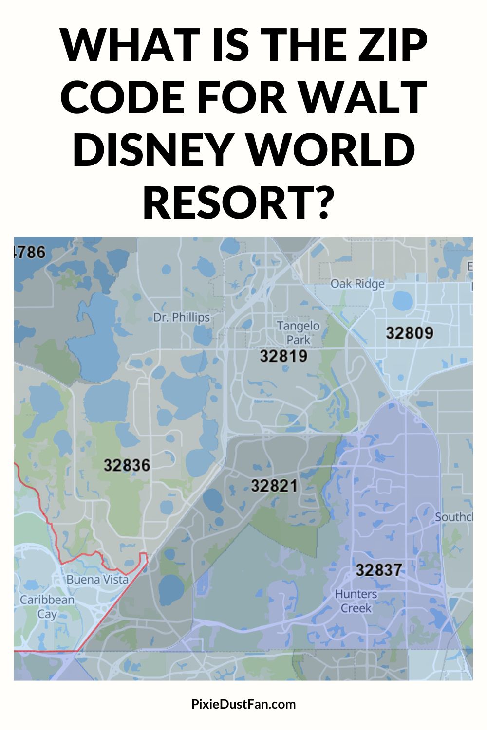 What is the zip code for Walt Disney World PIN