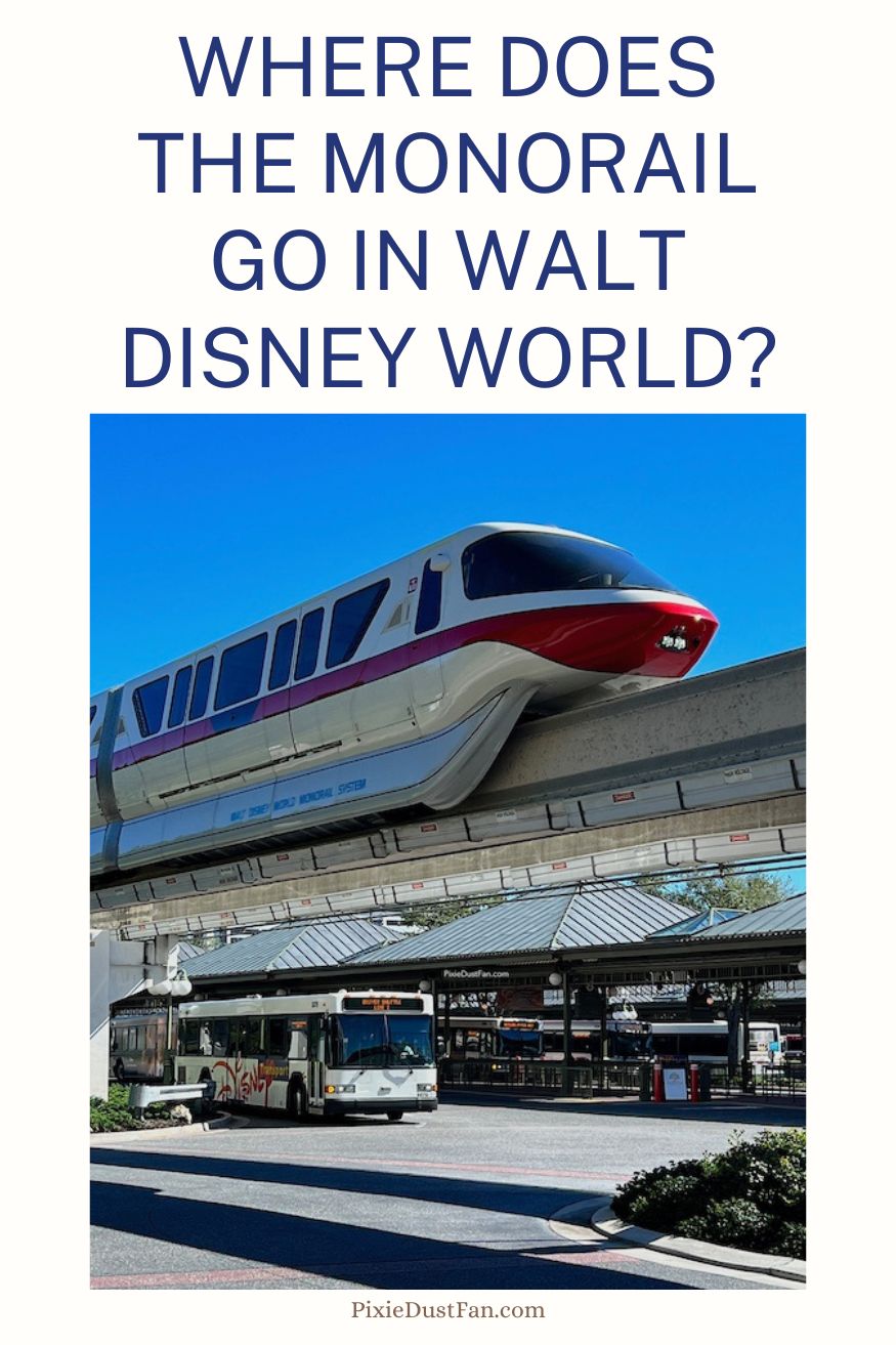 Where does the monorail go in Walt Disney World?
